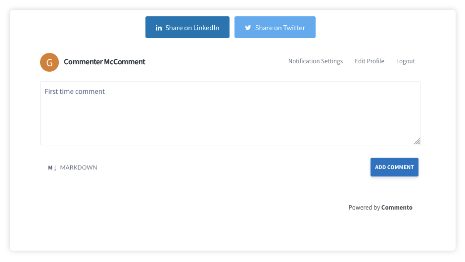 Comment Screenshot