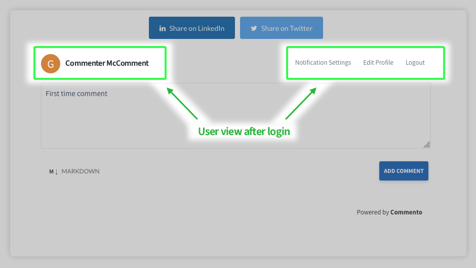 Comment Screenshot